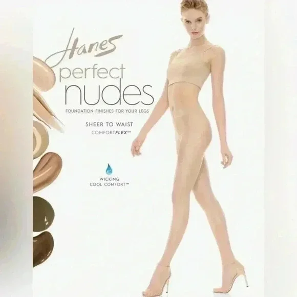 $10 Add-On 🆕Plus Size Hanes Premium Bronze Pantyhose 5/6X - Picture 3 of 14